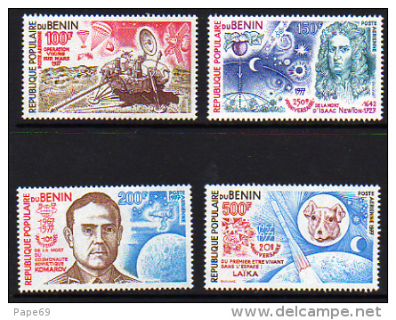 Bénin PA  N° 279 / 82 X Conquète E L'espace, Les 4 Valeurs Trace De Charnière Sinon TB - Benin – Dahomey (1960-...)