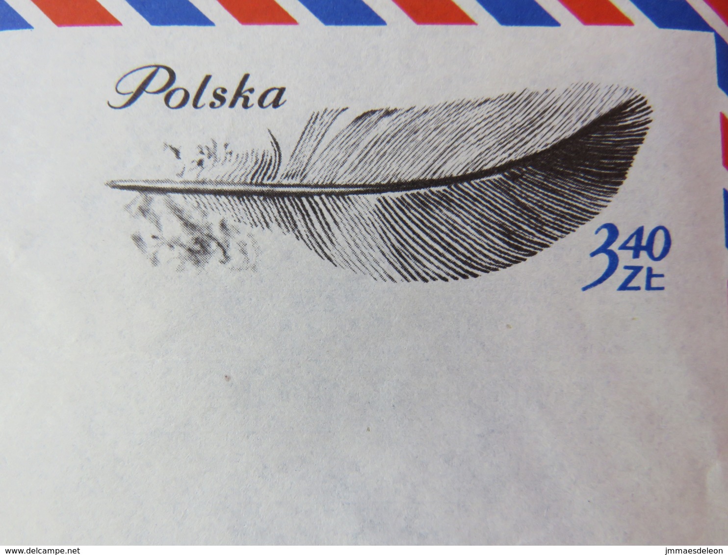 Poland 1968 Stationery Cover - Unused - Feather - Lettres & Documents