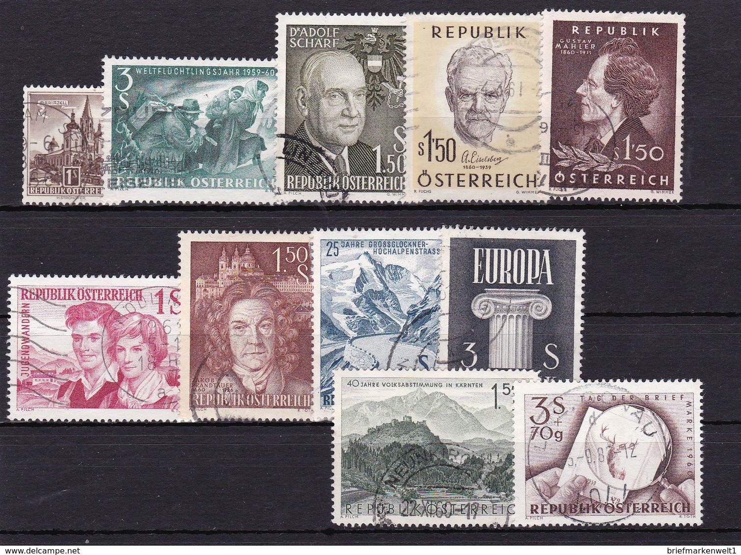Österreich, Kpl. Jahrgang 1960, Gest. (T 9026) - Ganze Jahrgänge