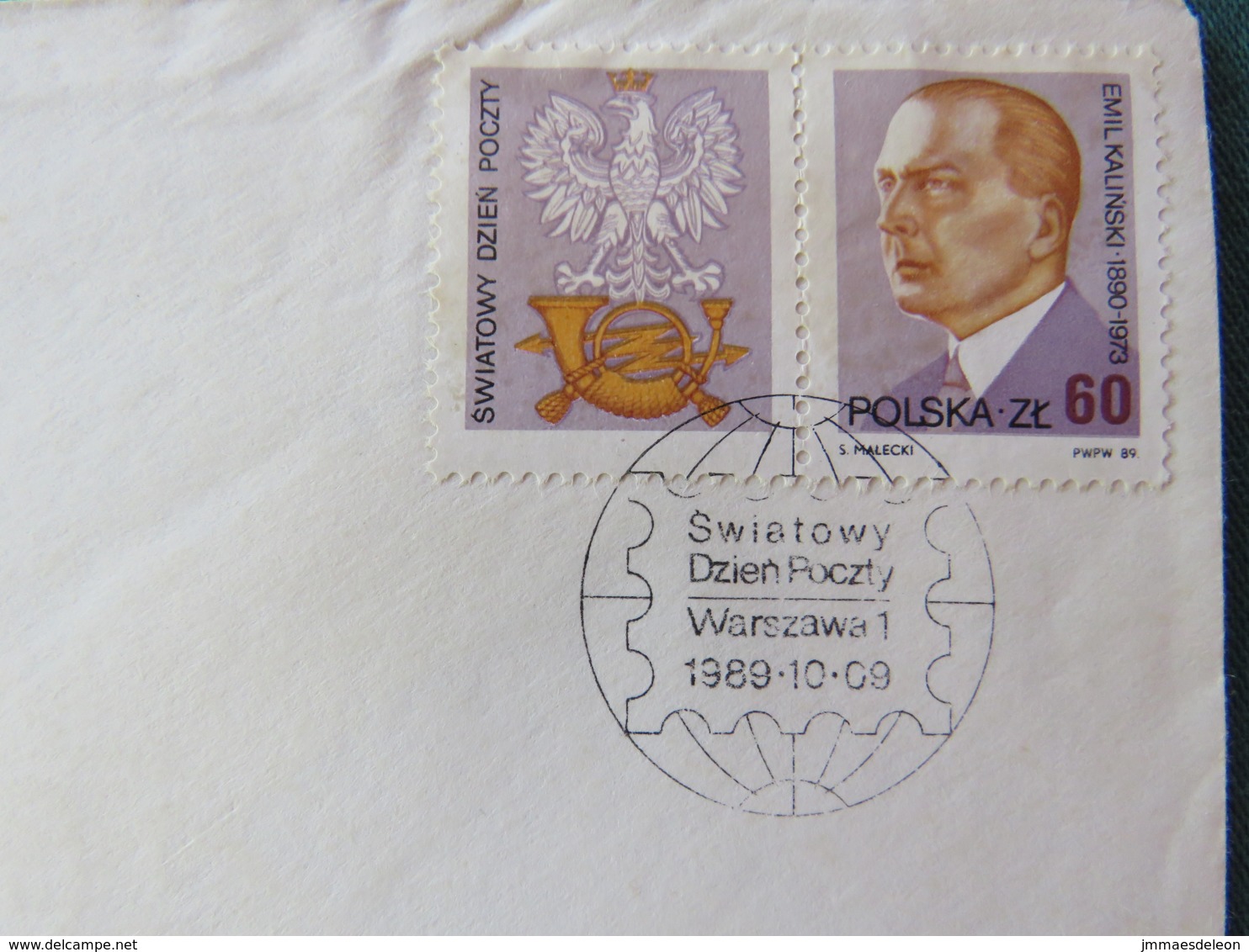 Poland 1989 FDC Cover Car Arms Emil Kalinski - Lettres & Documents