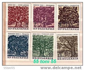 1964 Venerable Trees  6v - MNH**Bulgaria/Bulgarie - Autres & Non Classés