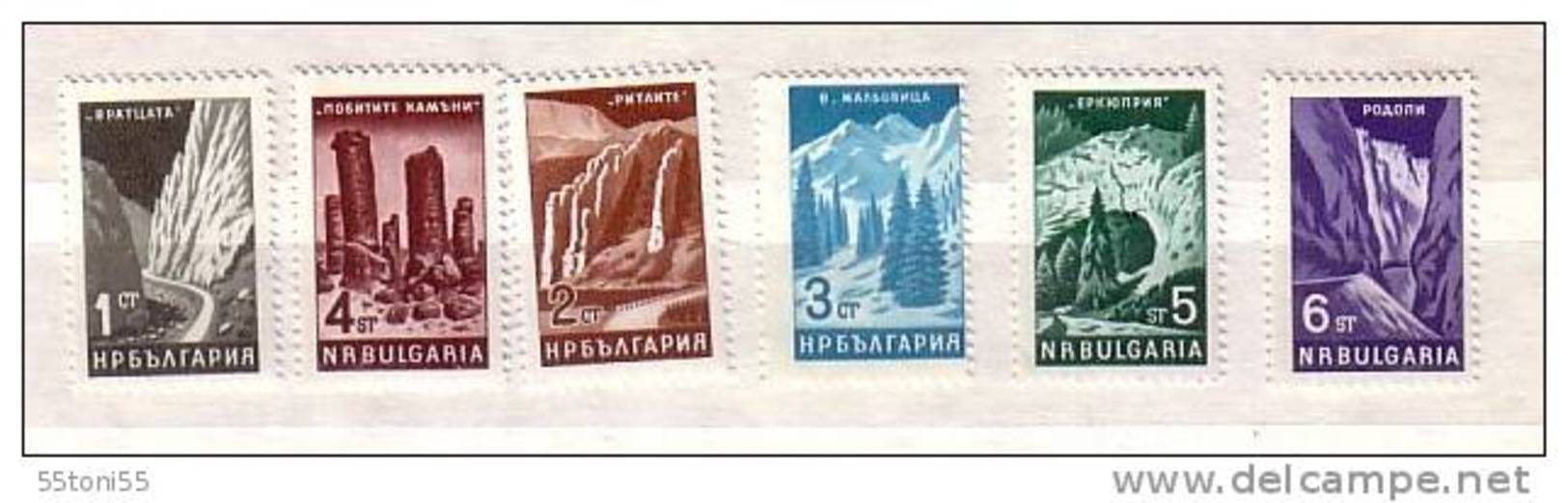 Bulgaria / Bulgarie  1964 Bulgarian Views Mountain  6 V.-MNH - Autres & Non Classés