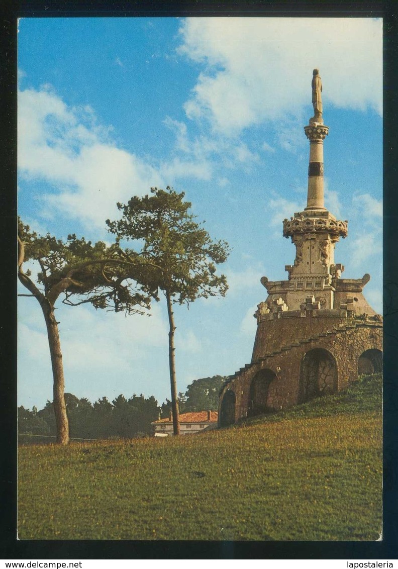 Comillas. *Estatua Del Marqués De Comillas* Ed. G. Garrabella-Zgz Nº 347. Circulada Comillas 1979. - Cantabria (Santander)