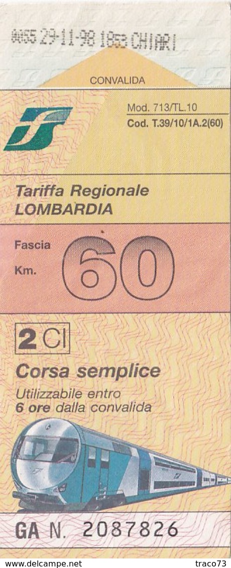 TARIFFA REGIONALE SICILIA / CORSA SEMPLICE  - FASCIA 60 KM - Europa