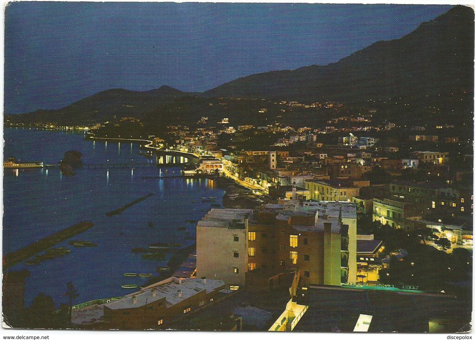 V3323 Isola D'Ischia (Napoli) - Lacco Ameno - Panorama Notturno Notte Nuit Night Nacht Noche / Viaggiata 1967 - Altri & Non Classificati