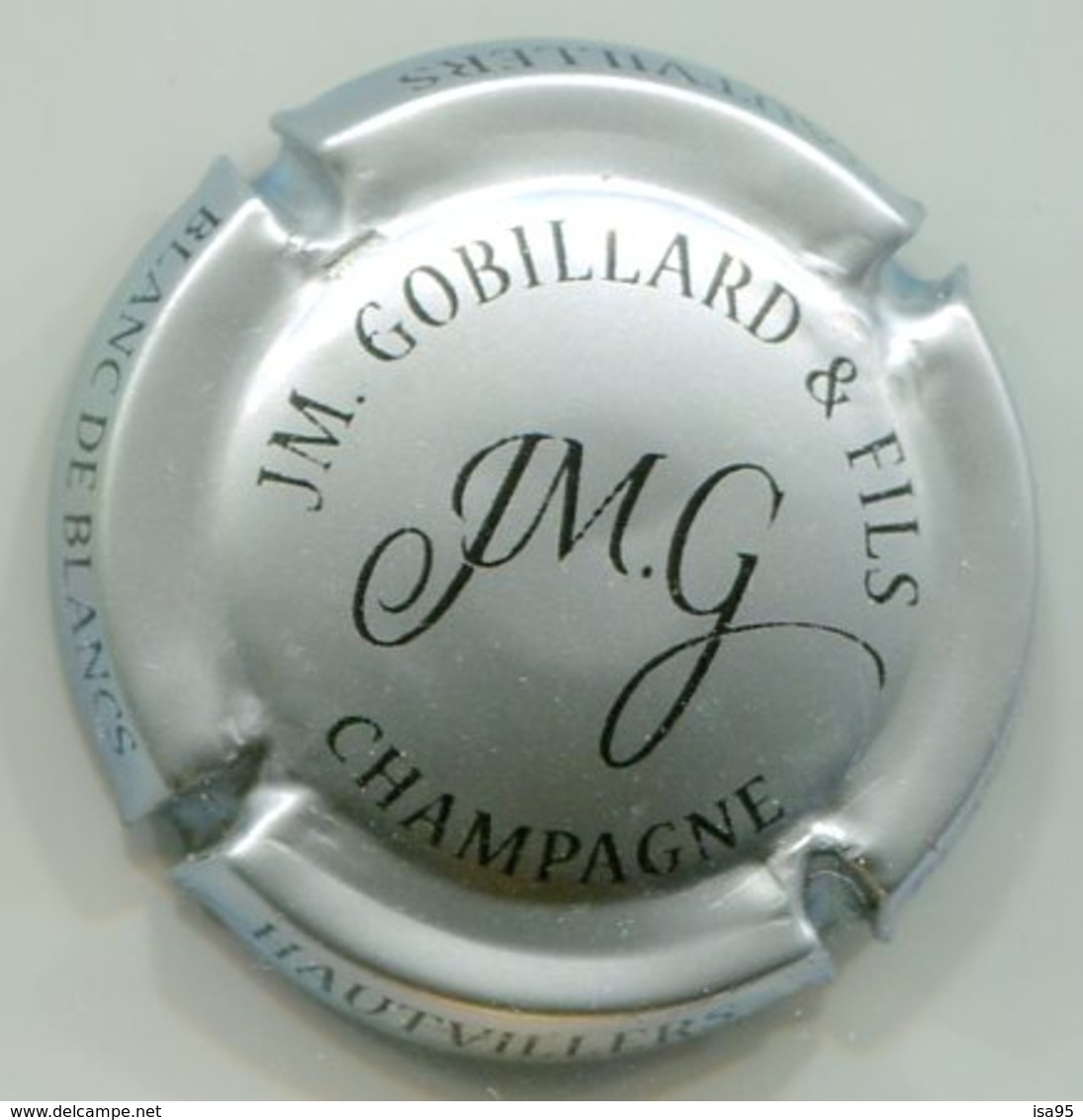 CAPSULE-CHAMPAGNE GOBILLARD J.M. N°26 Argent & Noir - Autres & Non Classés