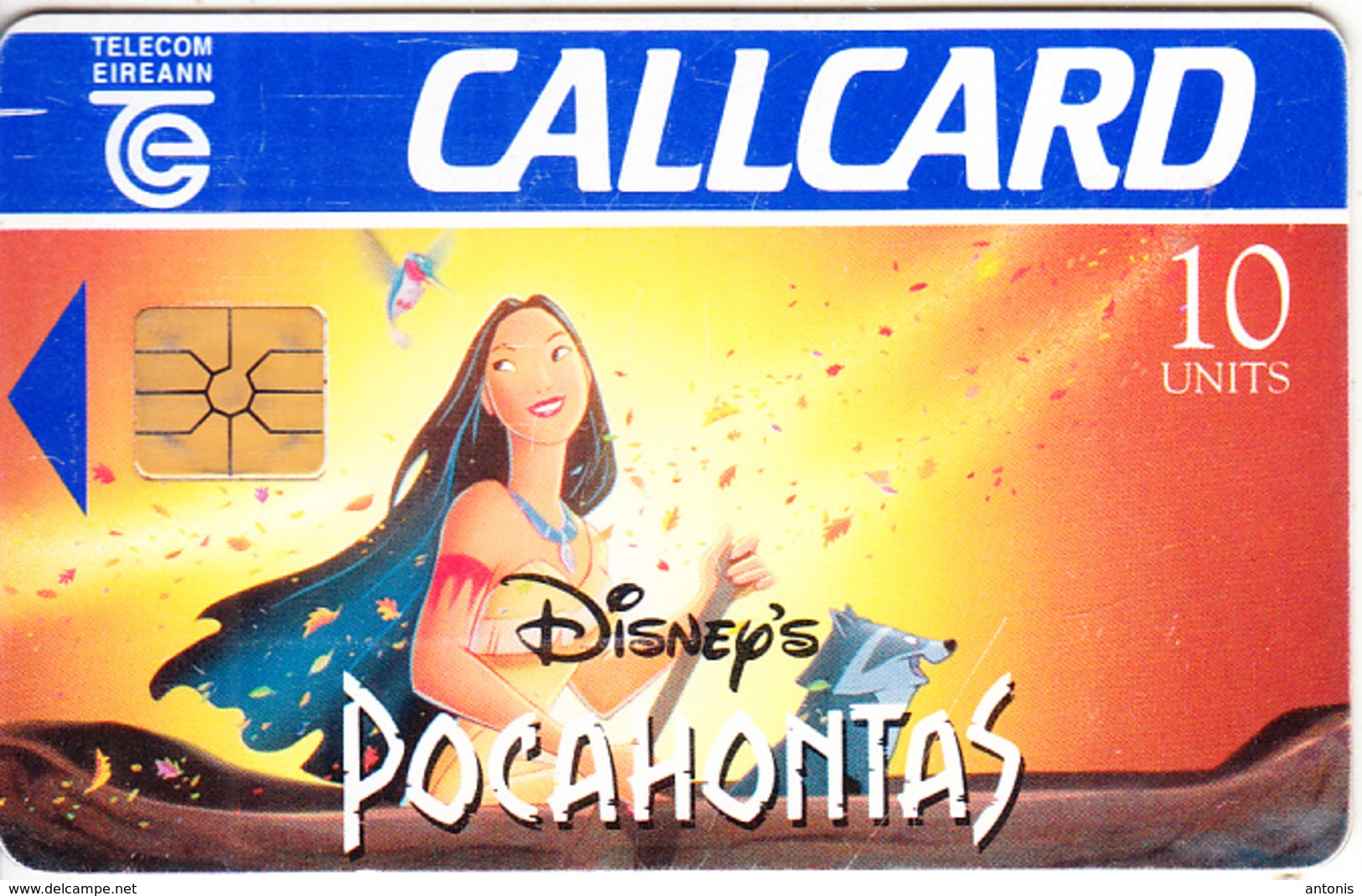 IRELAND - Disney/Pocahontas, Chip GP1, 09/95, Used - Ireland