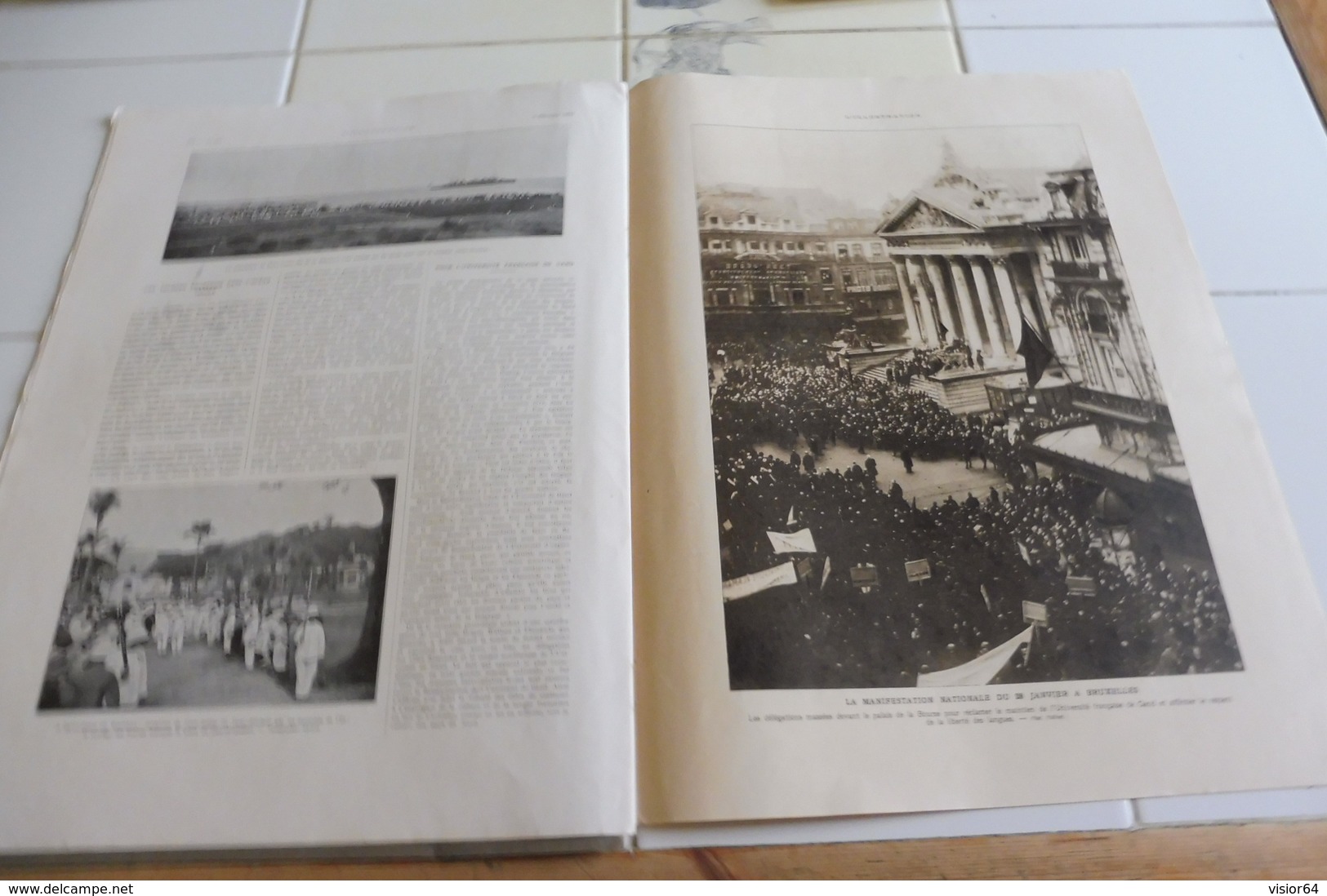 L'ILLUSTRATION 3 FEVRIER 1923 –MEMEL-PROCES INDUSTRIELS A.- PLANEUR-RADIUM-ETHIOPIE-REUNION-MANIFESTATION BRUXELLES-GAND