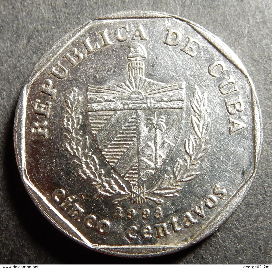 Cuba 5 Centavos 1998 Convertible Very High Grade - Cuba