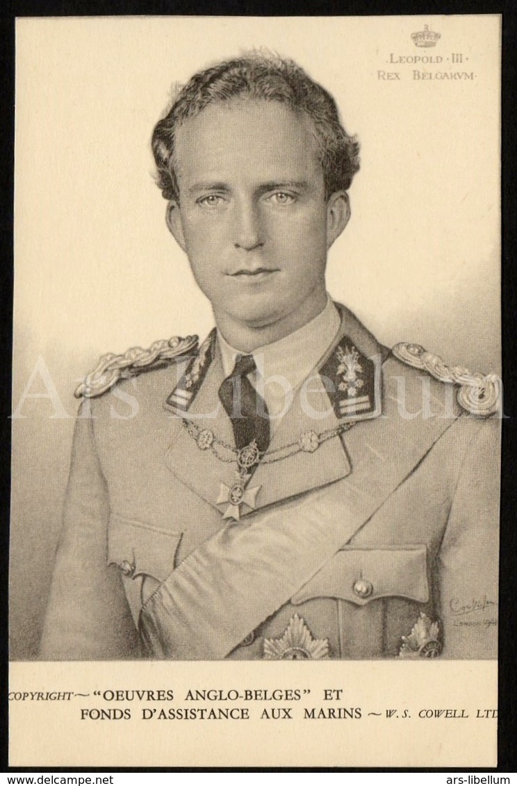 Postcard / ROYALTY / Belgique / België / Roi Leopold III / Koning Leopold III / Oeuvres Anglo-Belges / Unused - Familles Royales