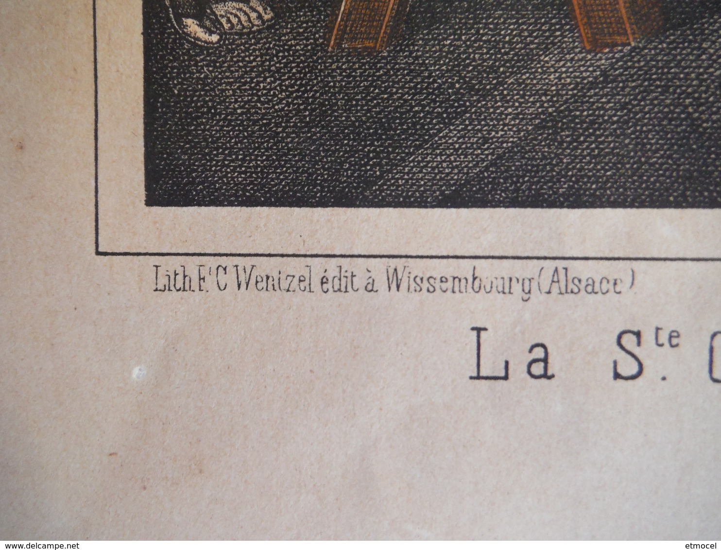 Lithographie Wentzel Wissembourg - Sainte Cène - Heilige Habendmahl - Santa Cena - Lithographies