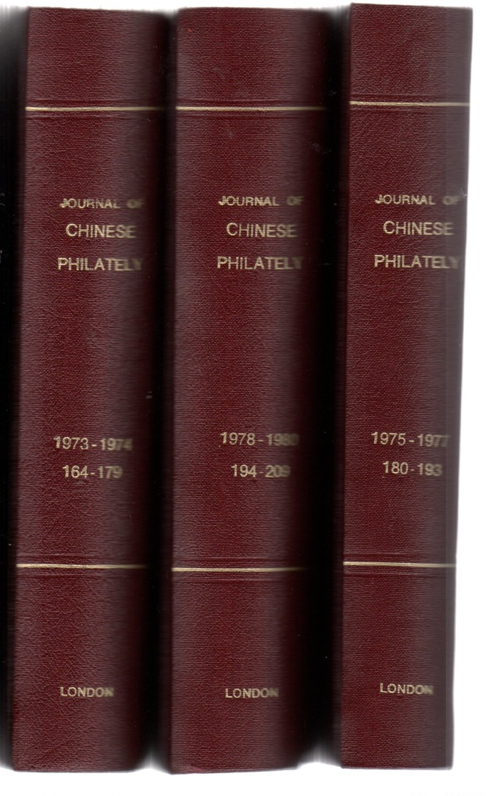 Journal Of Chinese Philately  : 3 Volumes Regtroupant Année 1973-1980 ( Revue Mensuelle ) - Autres & Non Classés