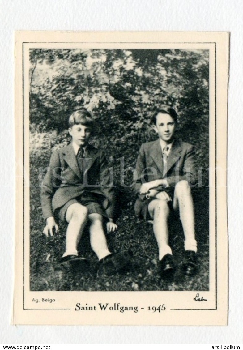 Small Card / ROYALTY / Belgique / België / Prins Boudewijn / Prince Baudouin / Prins Albert / Saint Wolfgang / 1945 - Familles Royales