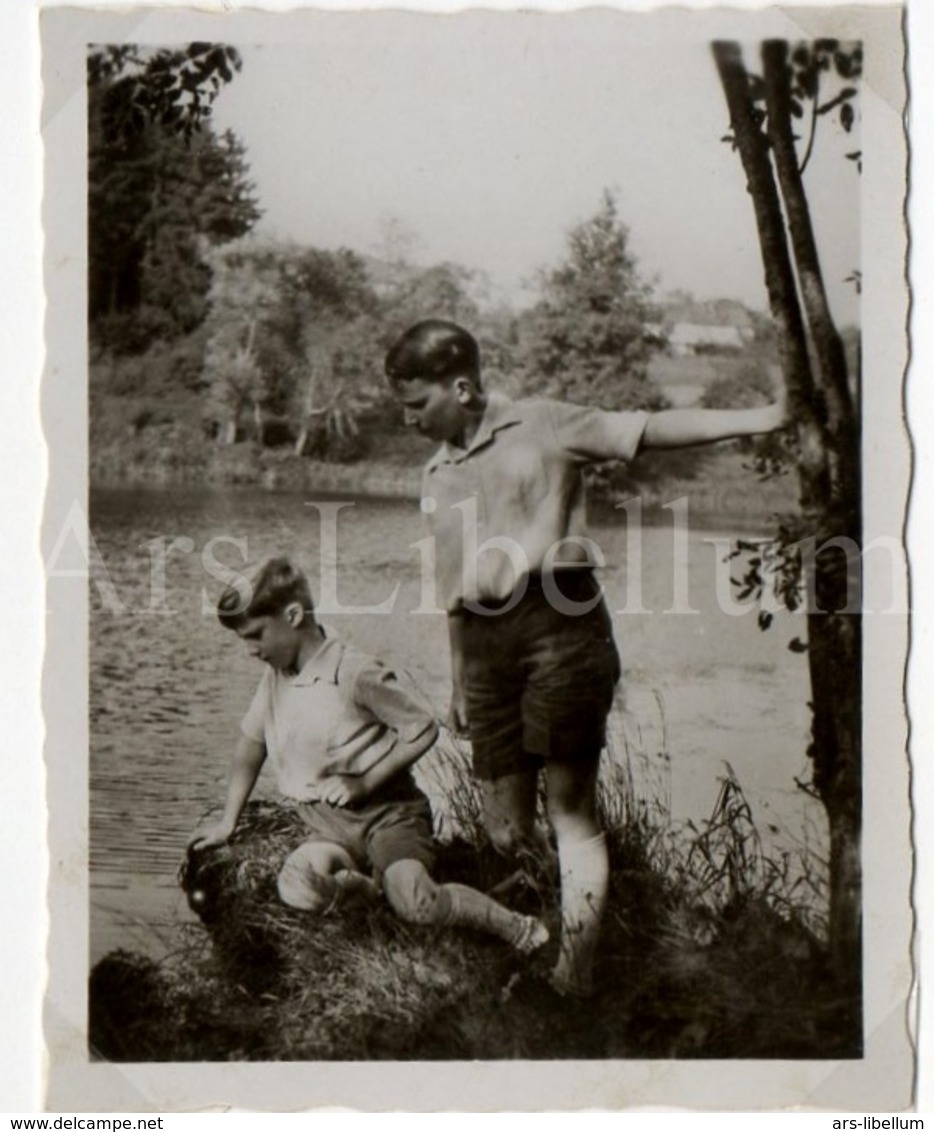 Small Photo Card / ROYALTY / Belgique / België / Prins Boudewijn / Prince Baudouin / Prins Albert / Prince Albert - Familles Royales