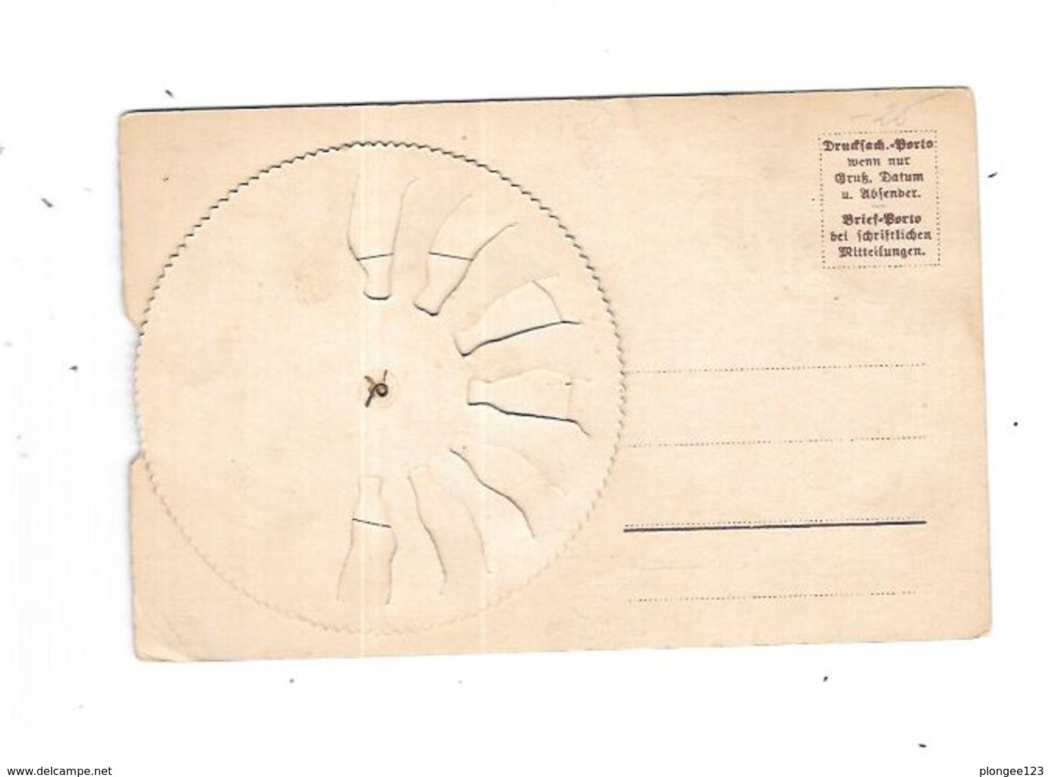 CPA Fantaisie,système à Roulette, Les Bouteilles Tournent - Met Mechanische Systemen