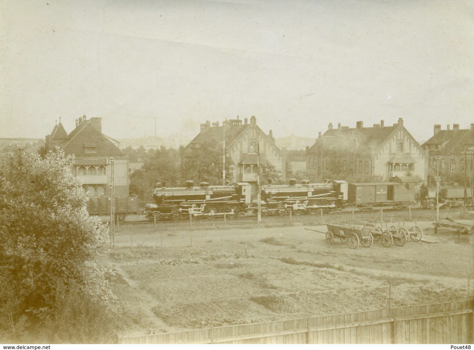 2 Locomotives 230 D Compagnie Du Nord - Cliché De 1900-1910 - Trains