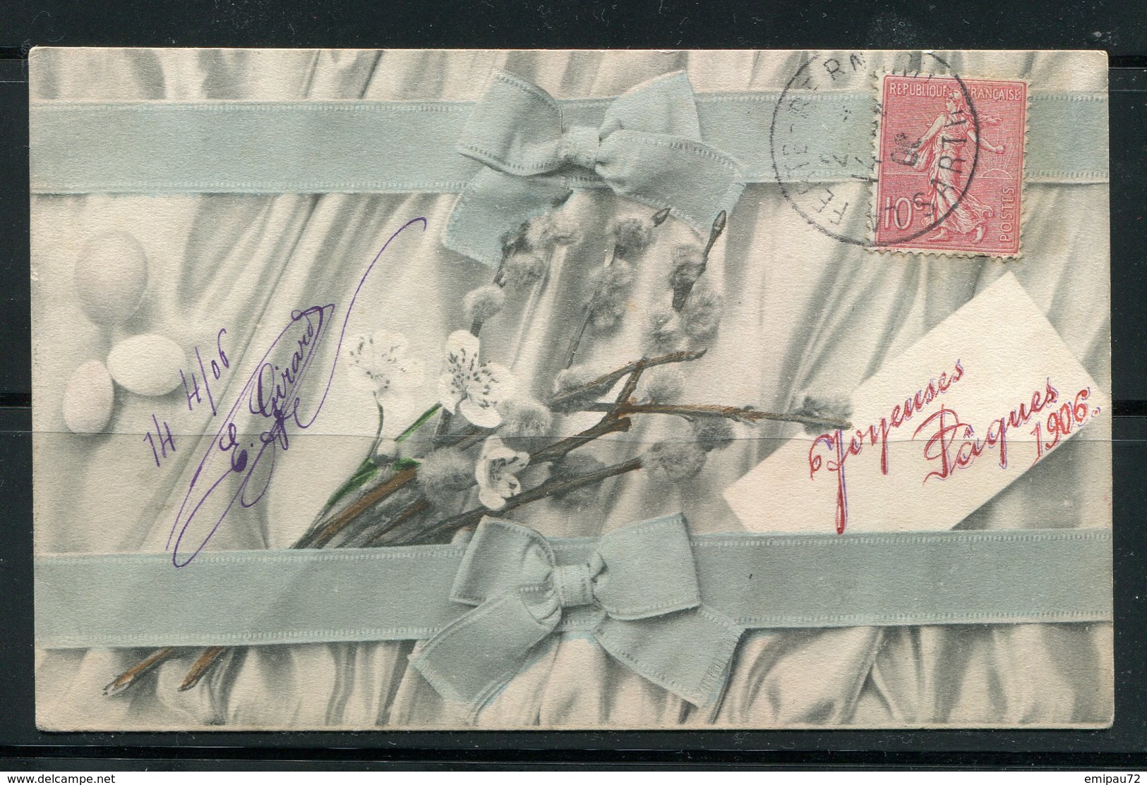 FRANCE- Carte Postale De 1906- Y&T N°129 - Pâques