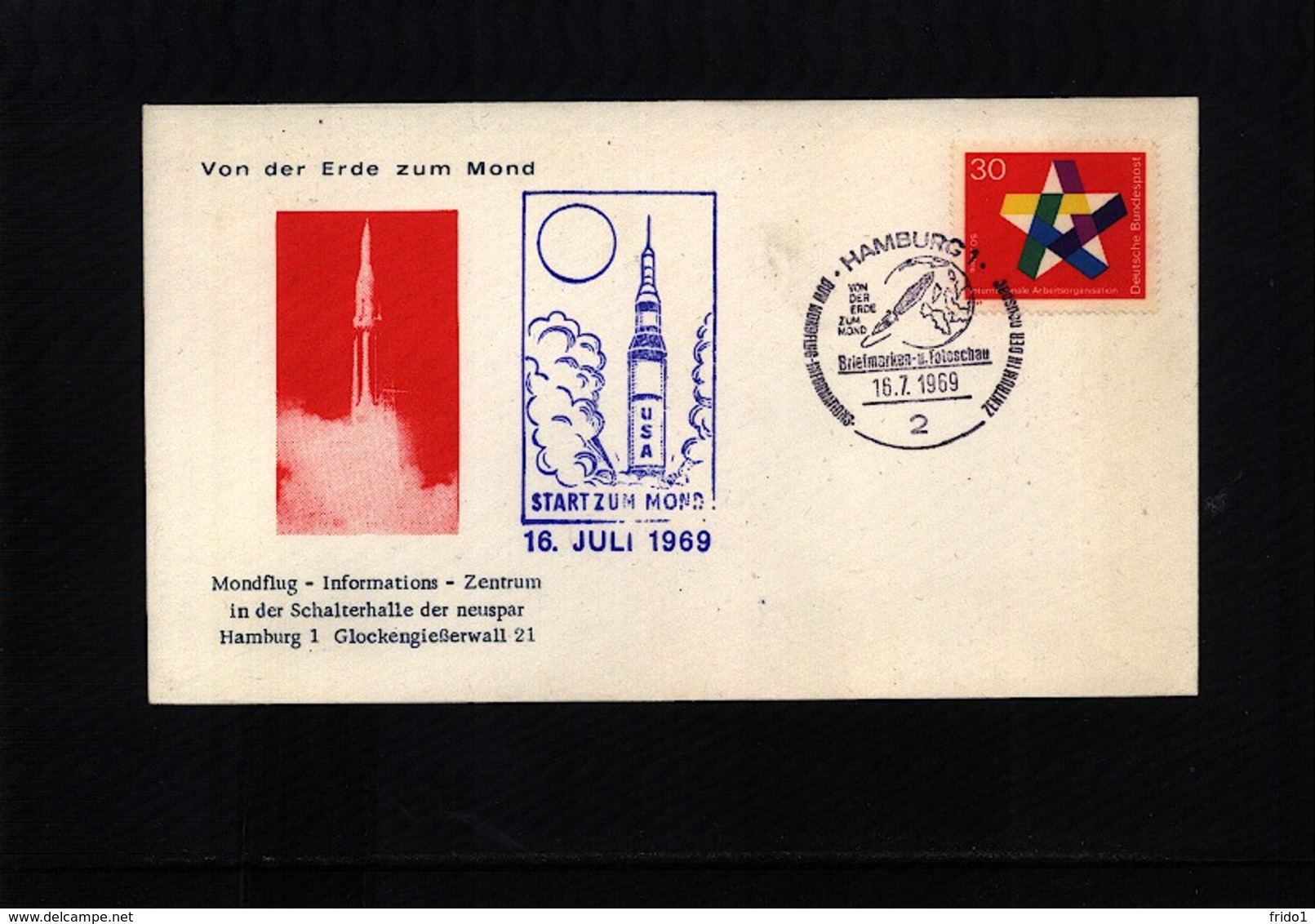 Germany / Deutschland 1969 Space / Raumfahrt Man On The Moon Interesting Cover - Europa