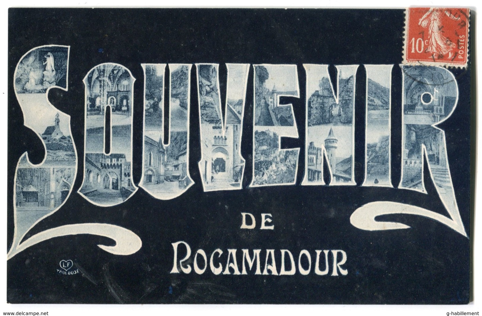 Dep 46 Souvenir De Rocamadour - (carte Fantaisie Multivues) - Rocamadour