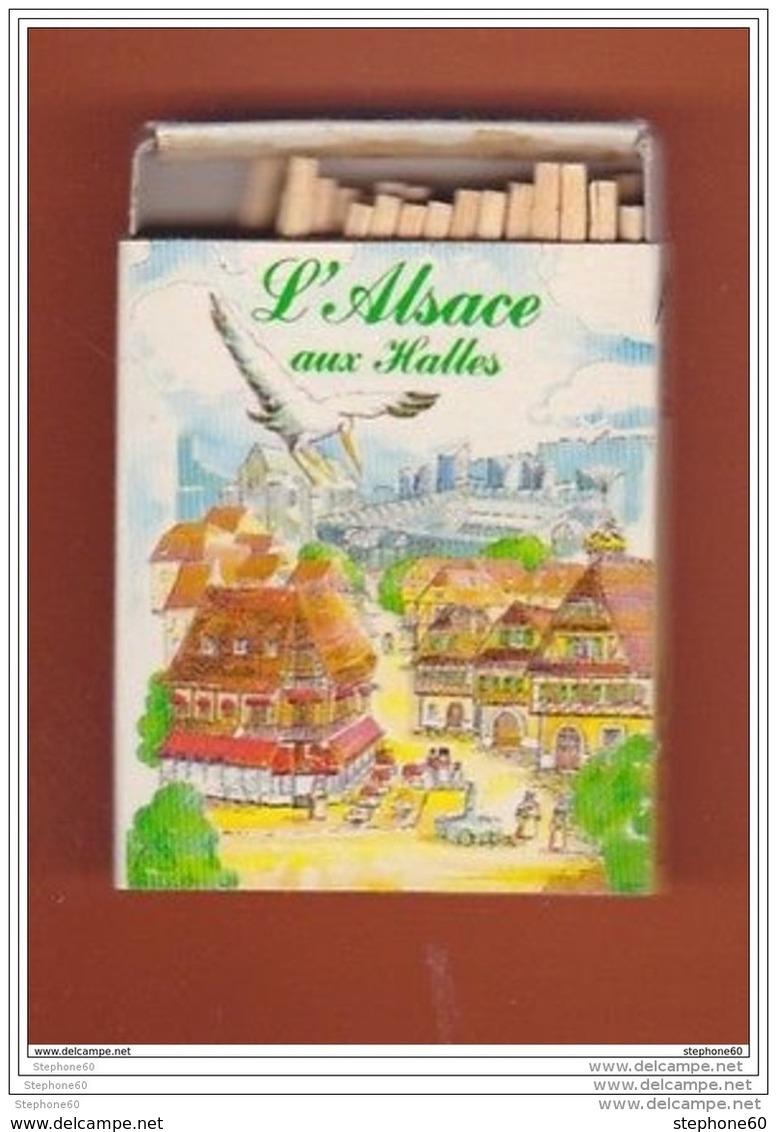 Boite D' Allumette (''pleine'') - L'  ALSACE Aux Halles - Restaurant PARIS (boit - Otros & Sin Clasificación