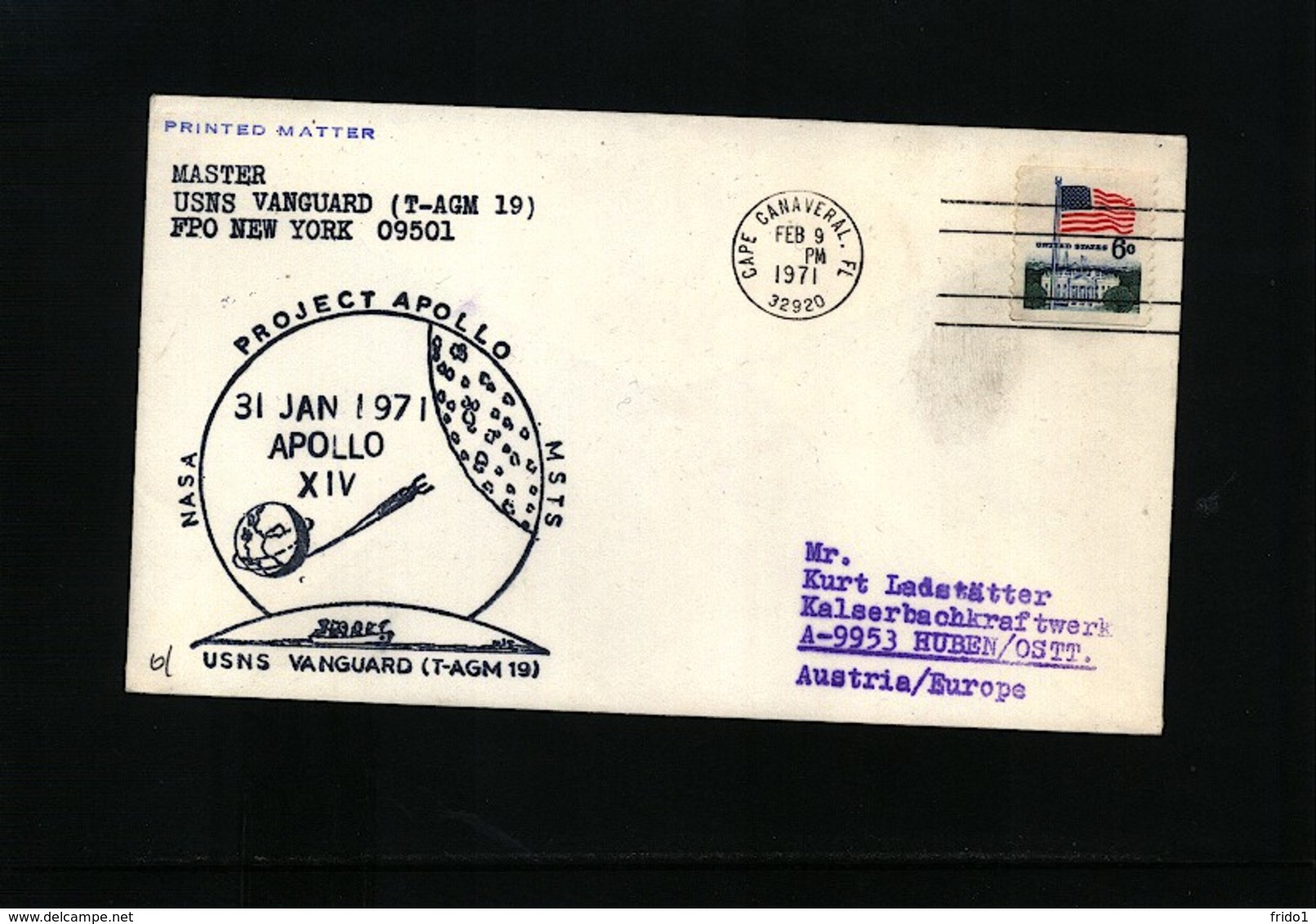 USA 1971 Space / Raumfahrt  Apollo 14  Interesting Cover - USA