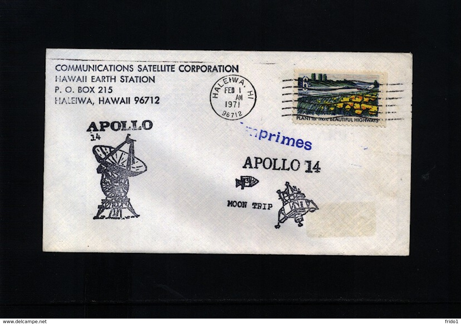 USA 1971 Space / Raumfahrt  Apollo 14 Hawaii Observing Station Interesting Cover - USA