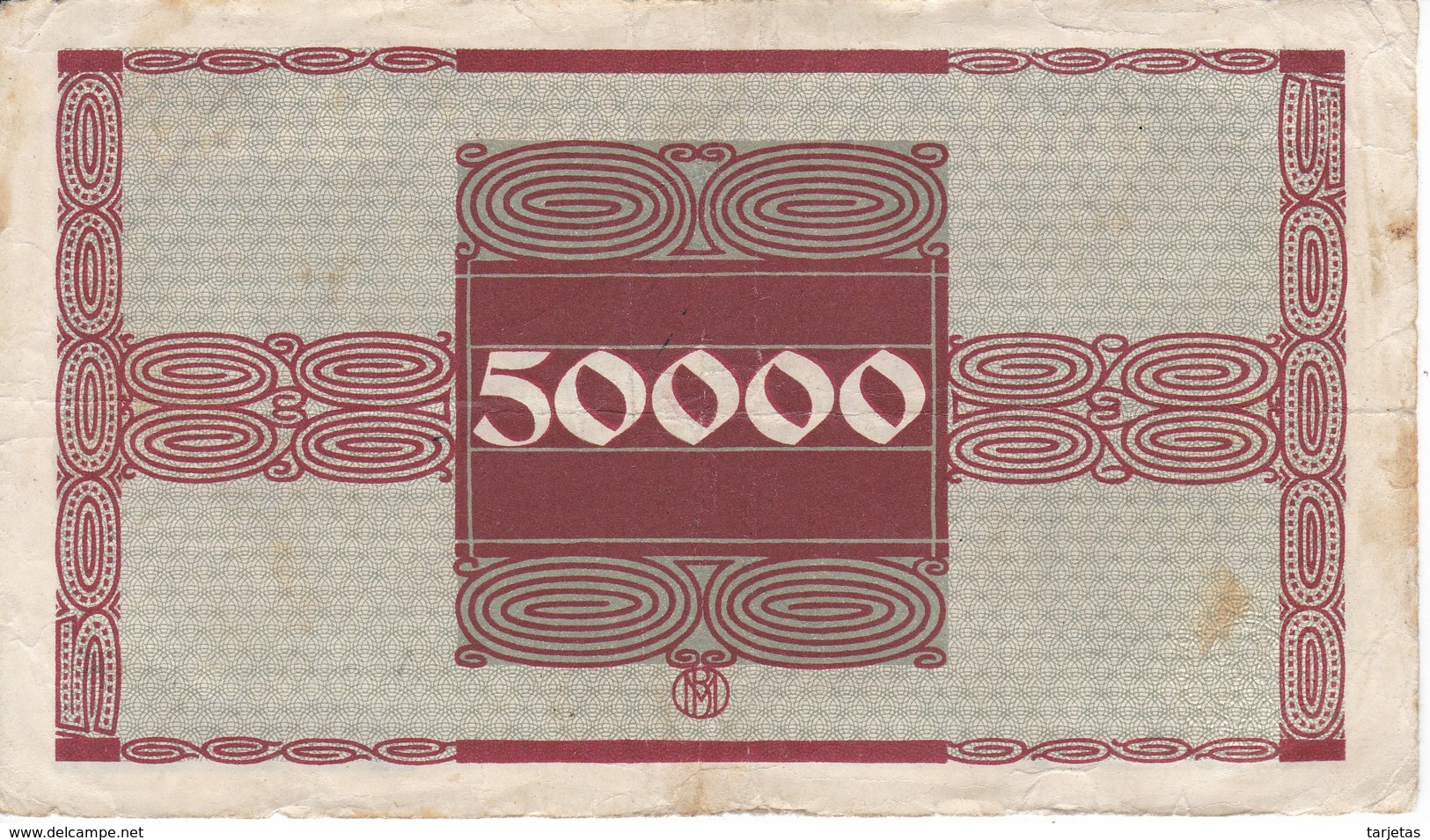 BILLETE DE ALEMANIA DE 50000 MARK DEL AÑO 1923 (BANKNOTE) - Zwischenscheine - Schatzanweisungen