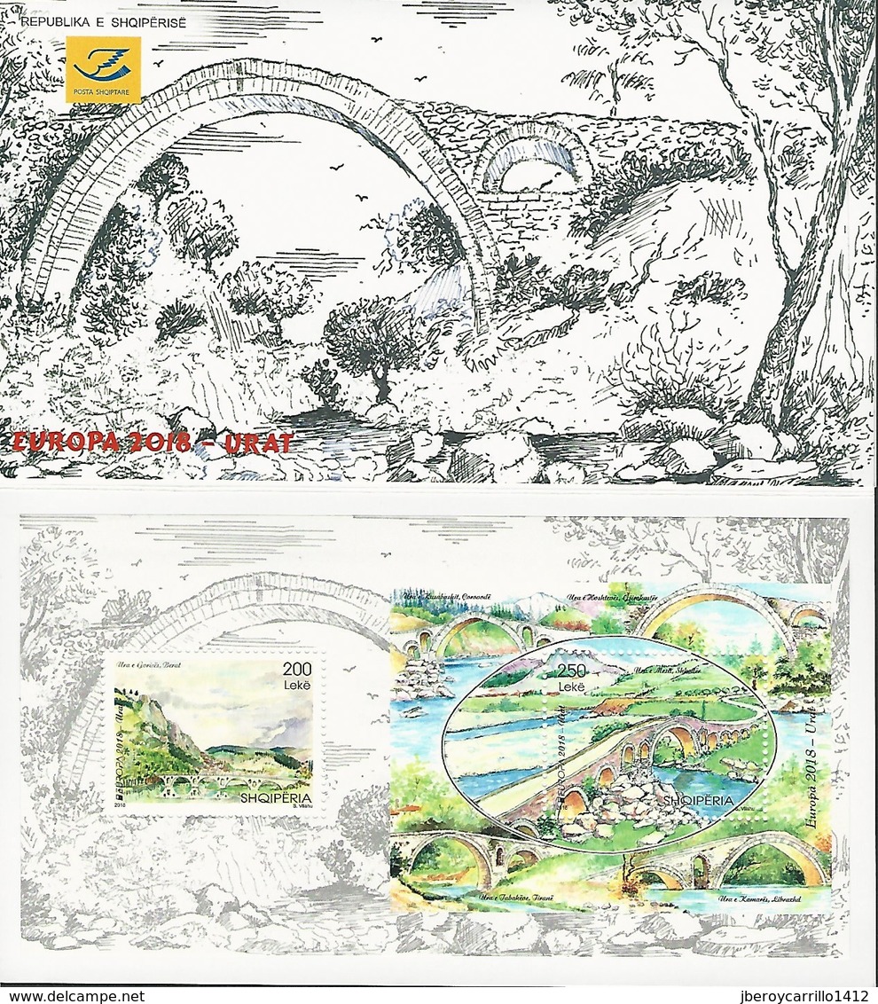 EUROPA 2018- TEMA "PUENTES - BRIDGES - BRÜCKEN - PONTS- COLLECTION  De 17 CARNETS + 2 CARNETS PRESTIGE - OFFICIELS EMIS - Sammlungen