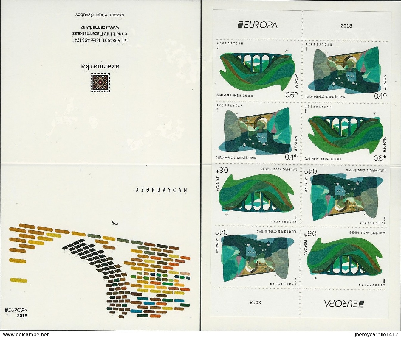 EUROPA 2018- TEMA "PUENTES - BRIDGES - BRÜCKEN - PONTS- COLLECTION  De 17 CARNETS + 2 CARNETS PRESTIGE - OFFICIELS EMIS - Sammlungen