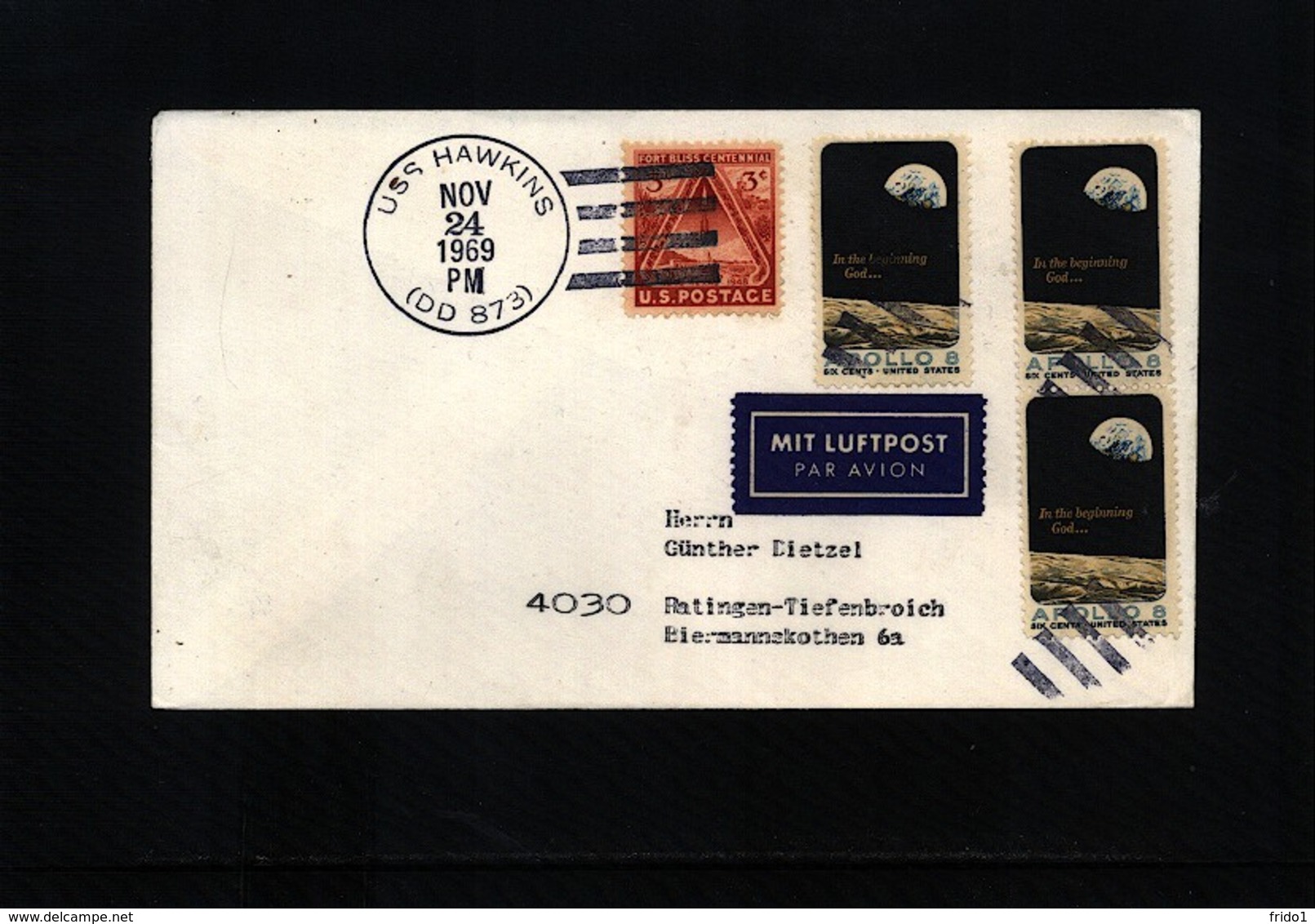 USA 1969 Space / Raumfahrt  Apollo 12 Recovery Force Interesting Cover - USA