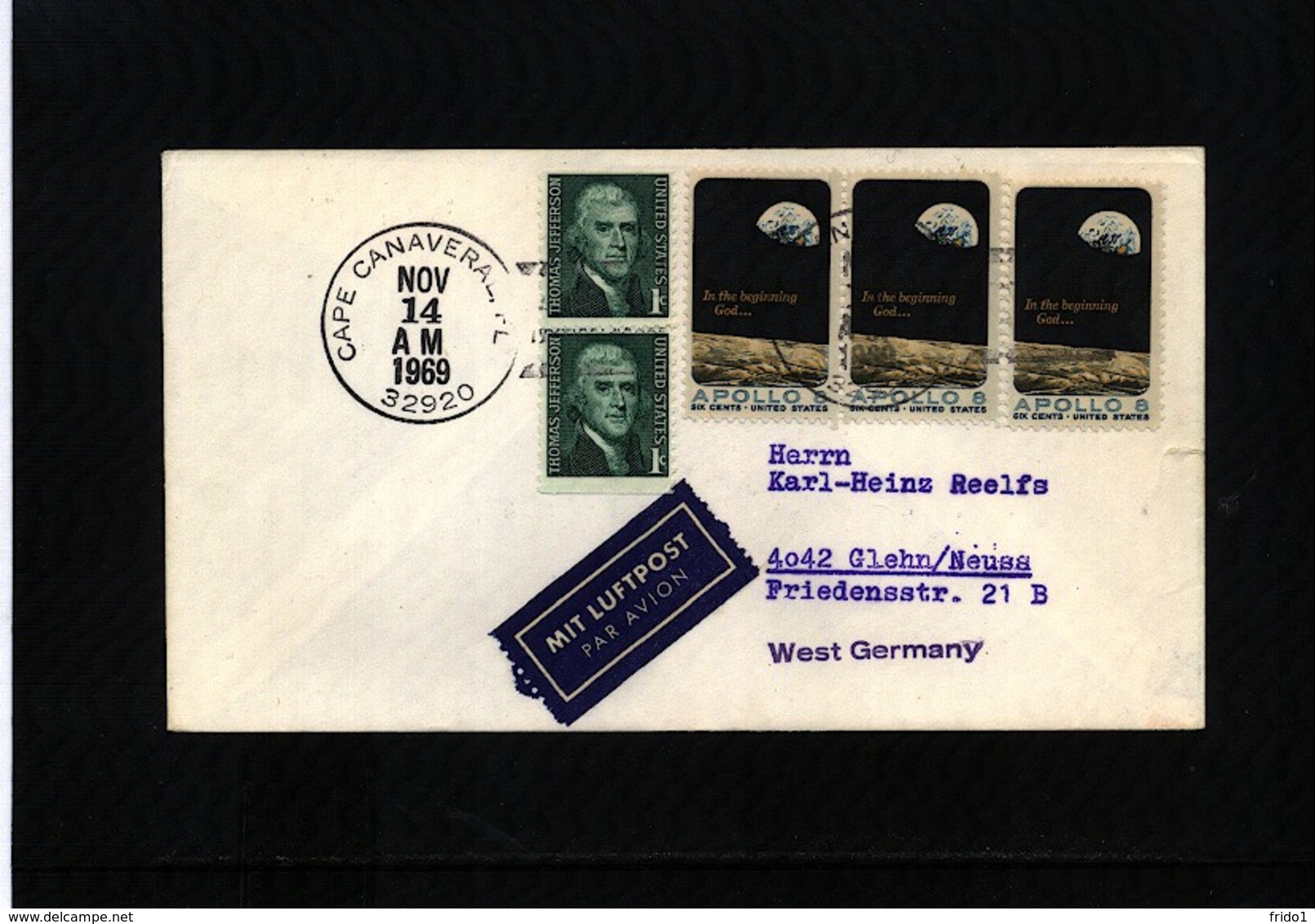 USA 1969 Space / Raumfahrt  Apollo 12 Interesting Cover - USA