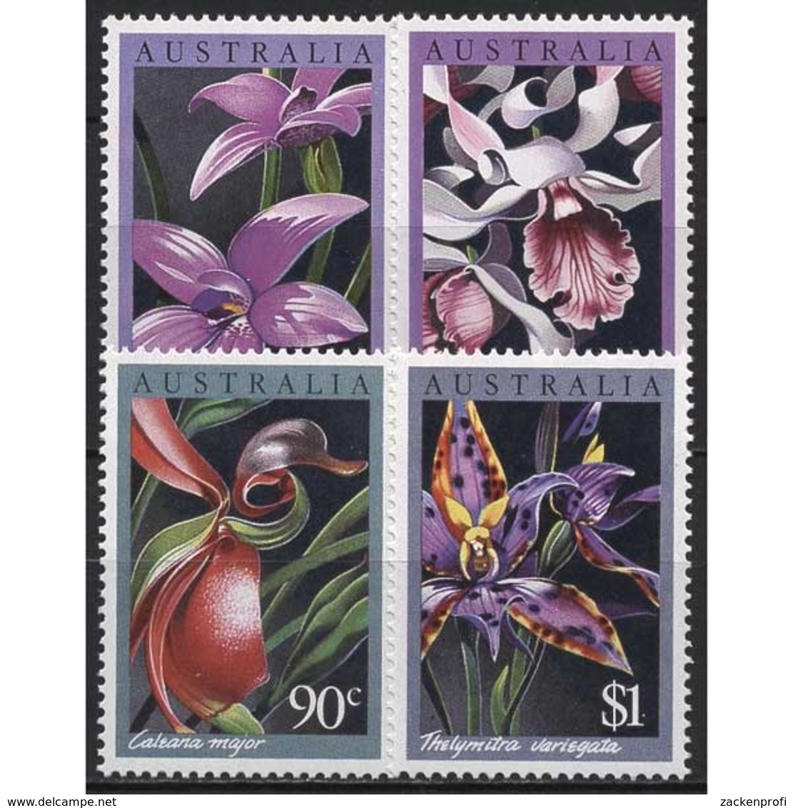 Australien 1986 Orchideen 997/00 Postfrisch - Ungebraucht