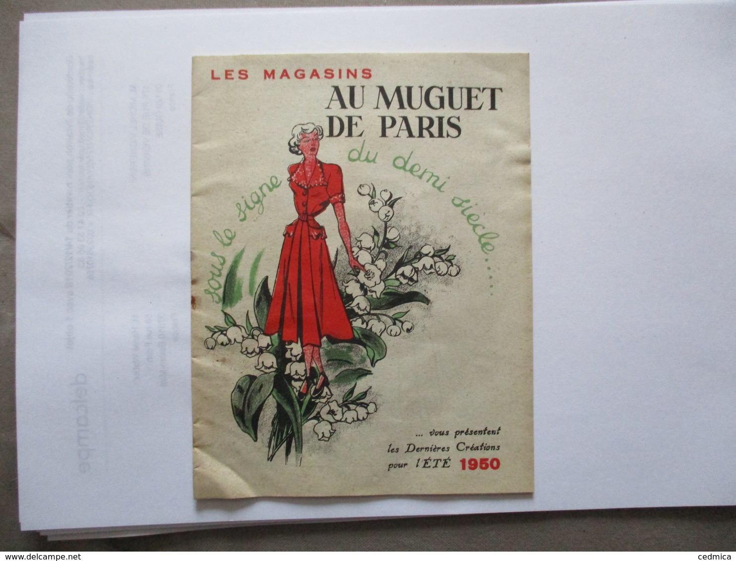 LES MAGASINS AU MUGUET DE PARIS ETE 1950 CATALOGUE OFFERT PAR LA SUCCURSALE DE MARSEILLE 46 CANNEBIERE - Publicités