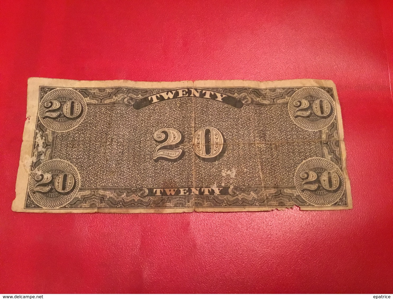 20 Dollars 2 Septembre 1861 Devise Confédération - Devise De La Confédération (1861-1864)