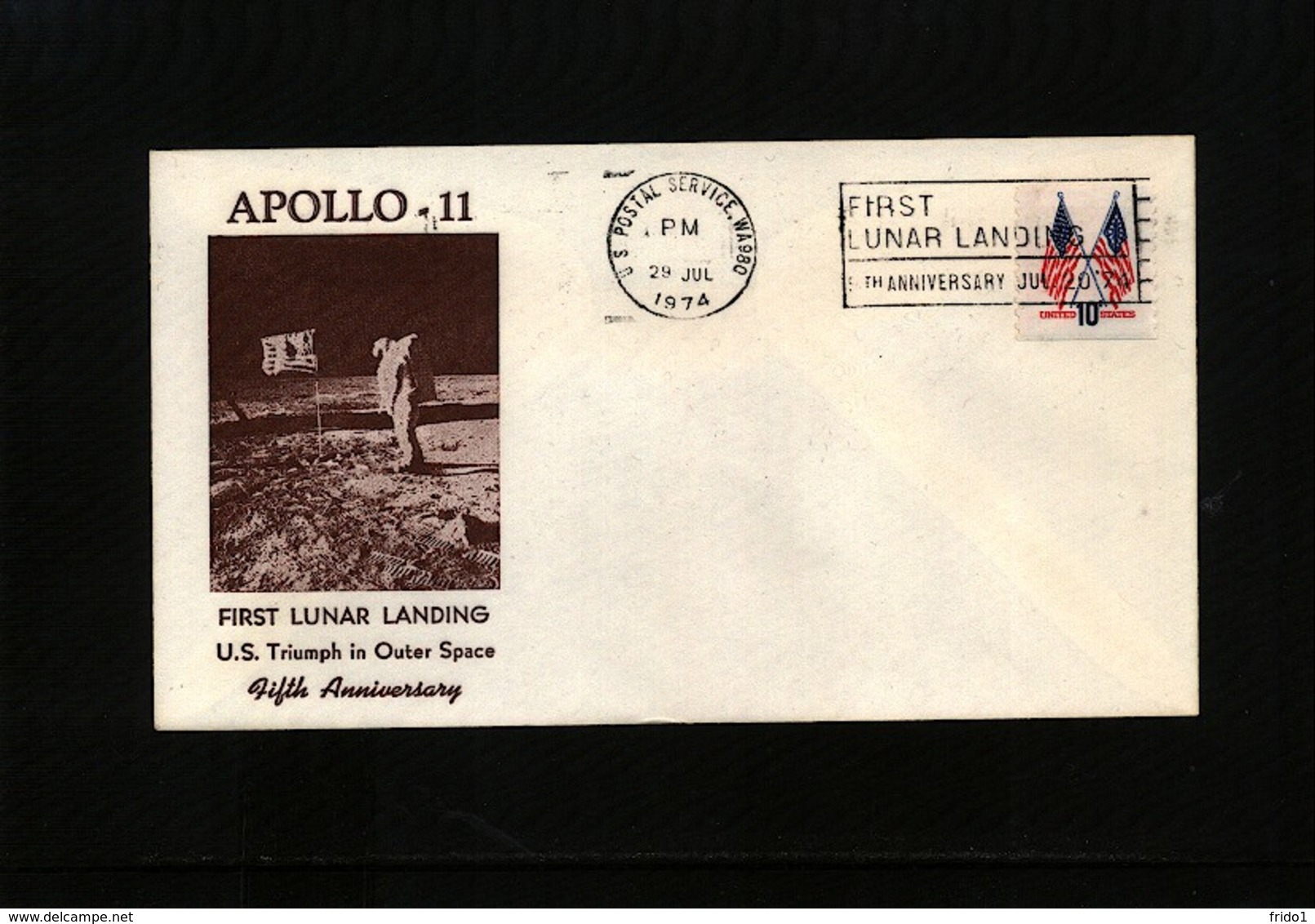 USA 1974 Space / Raumfahrt Apollo 11 Interesting Cover - USA