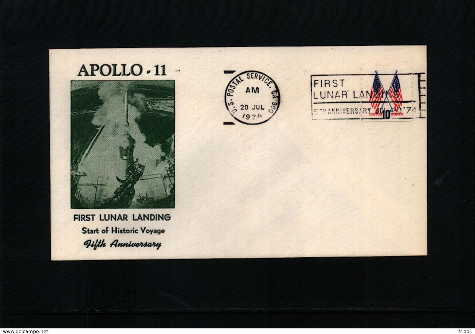 USA 1974 Space / Raumfahrt Apollo 11 Interesting Cover - USA