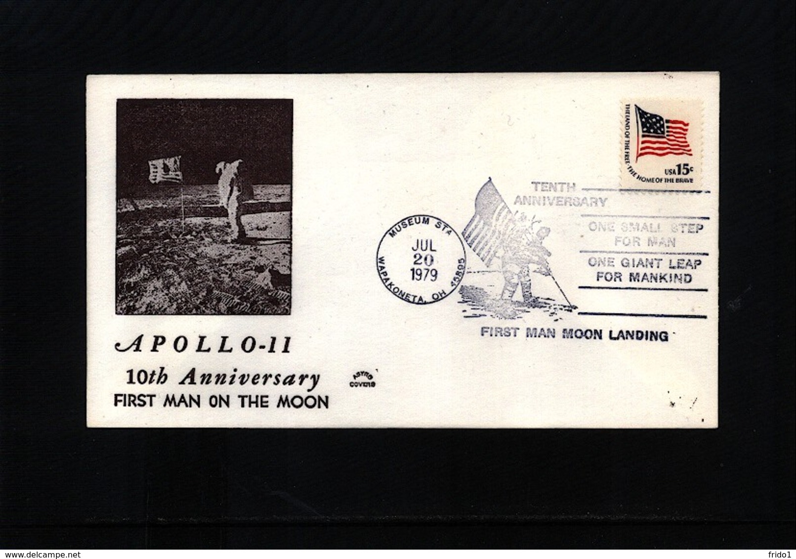 USA 1979 Space / Raumfahrt 10th Anniversary Of The Moon Landing Interesting Cover - Stati Uniti