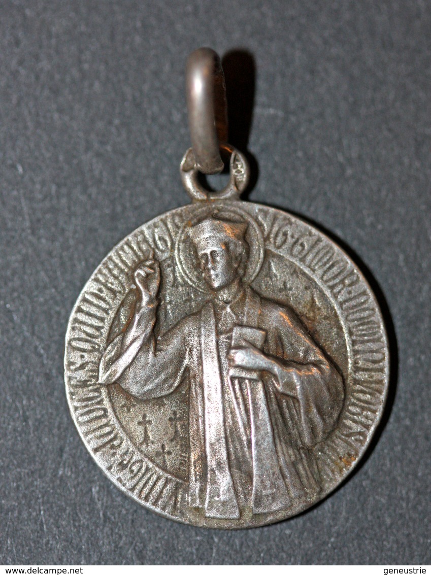 Pendentif Médaille Religieuse Argent "Saint Yves, Parton De La Bretagne" Silver Religious Medal - Religion & Esotérisme