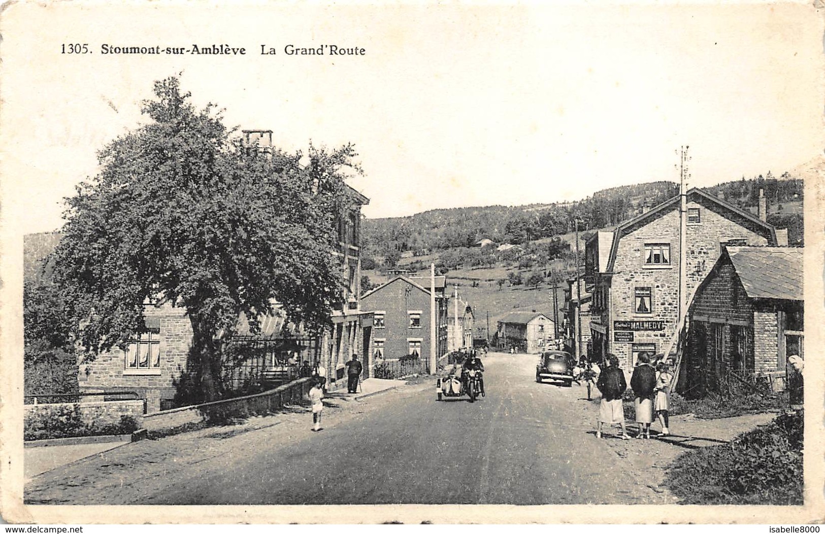 Liege Luik   Stoumont Sur Amblève   La Grand Rue   Motorfiets Moto Met Zijspan     I 4805 - Stoumont