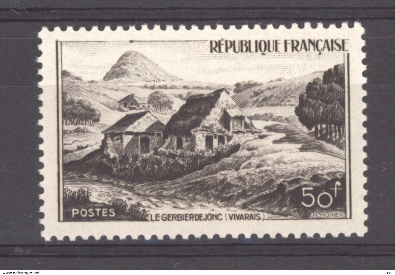 France  :  Yv  843a   **   Brun Noir - Neufs