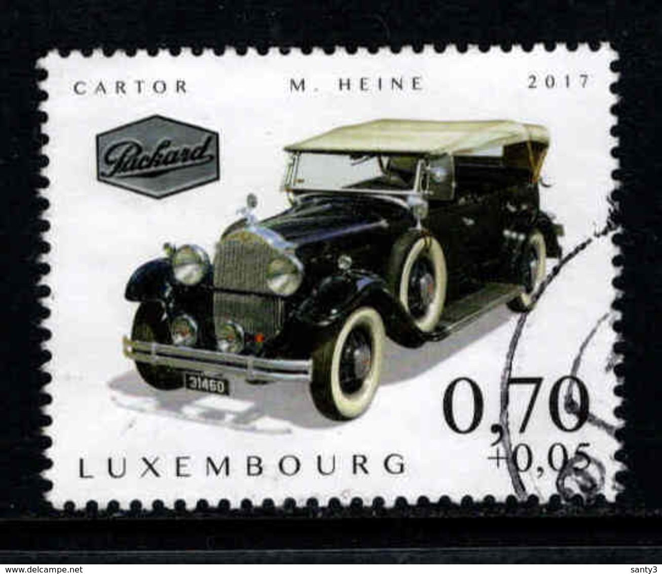 Luxemburg, Yv  Jaar 2017, Oldtimers, Toeslag,  Gestempeld, Zie Scan - Oblitérés