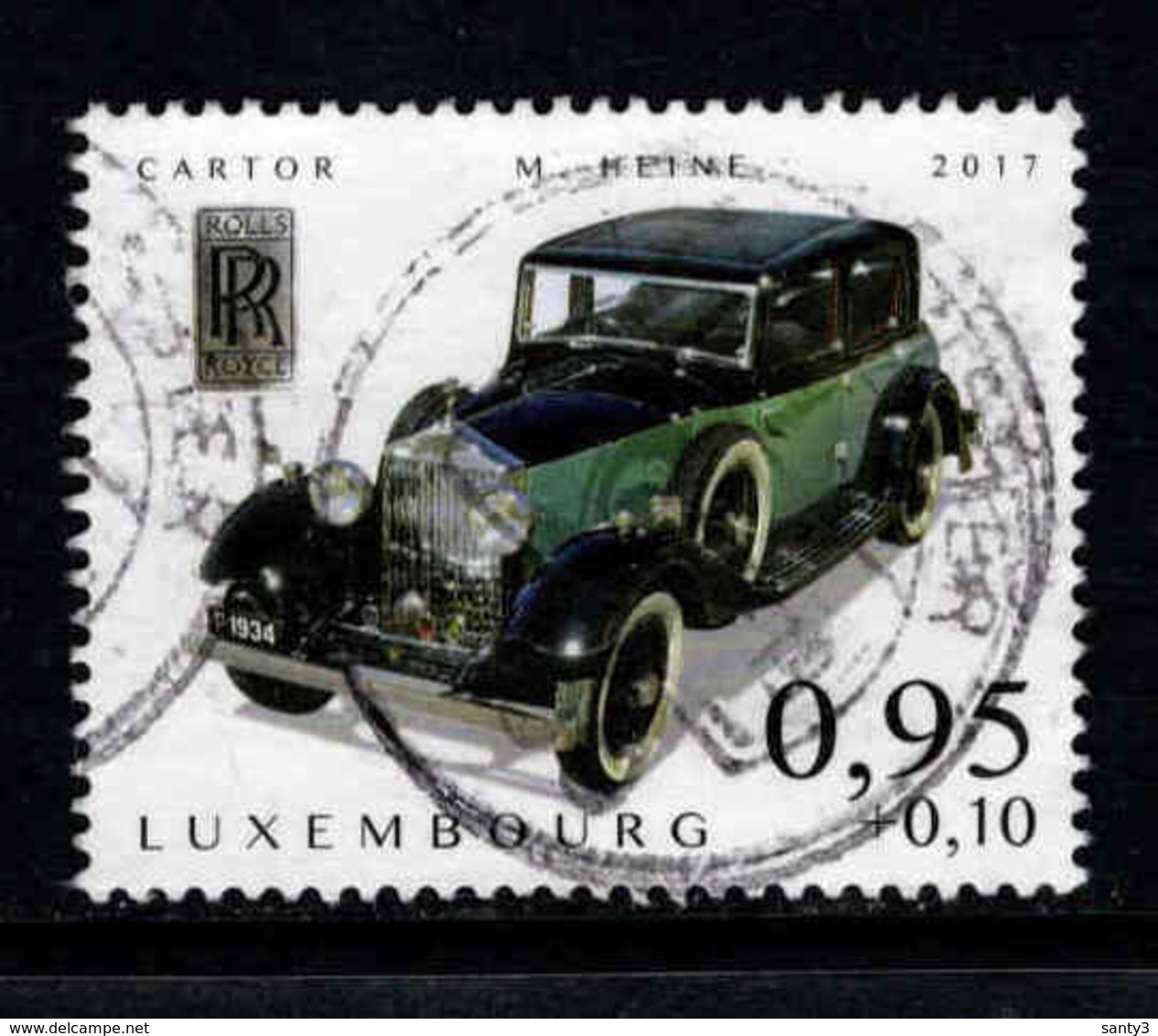 Luxemburg, Yv  Jaar 2017, Oldtimers, Toeslag,  Gestempeld, Zie Scan - Oblitérés