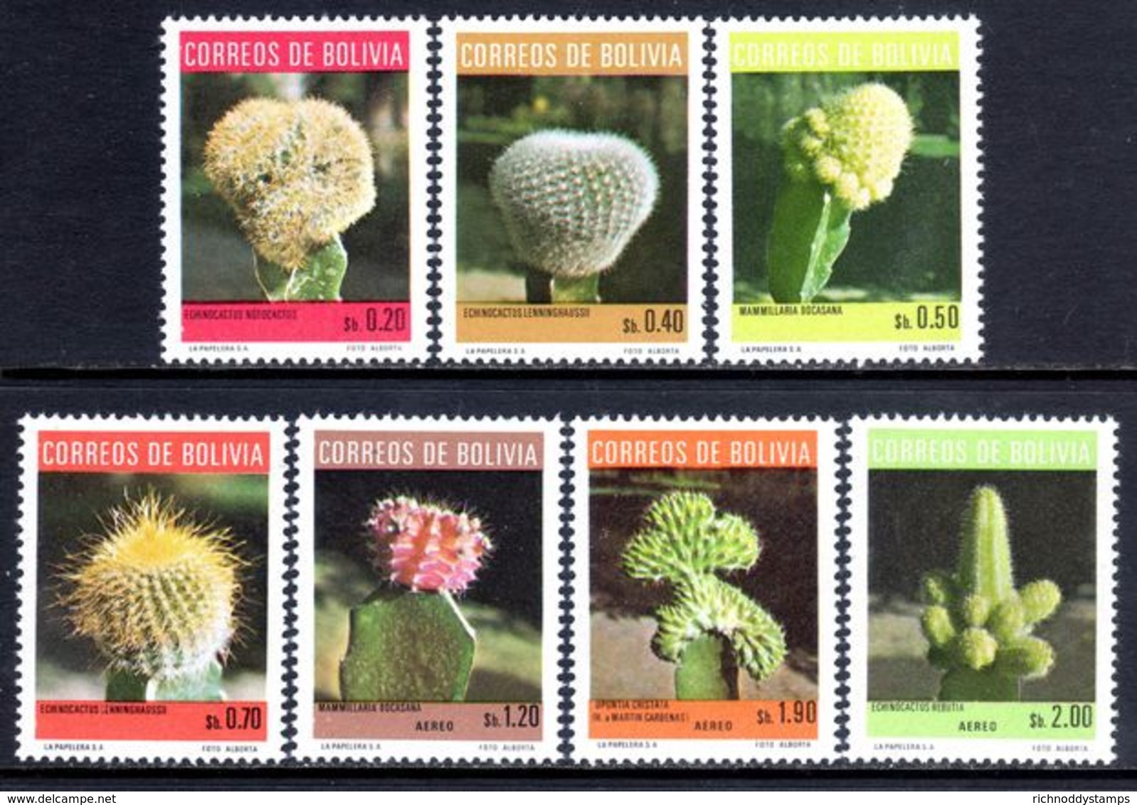 Bolivia 1973 Cacti Unmounted Mint. - Bolivia