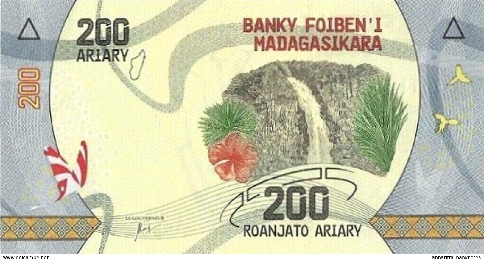 MADAGASCAR 200 ARIARY ND (2017) P-98a UNC  [MG333a] - Madagaskar