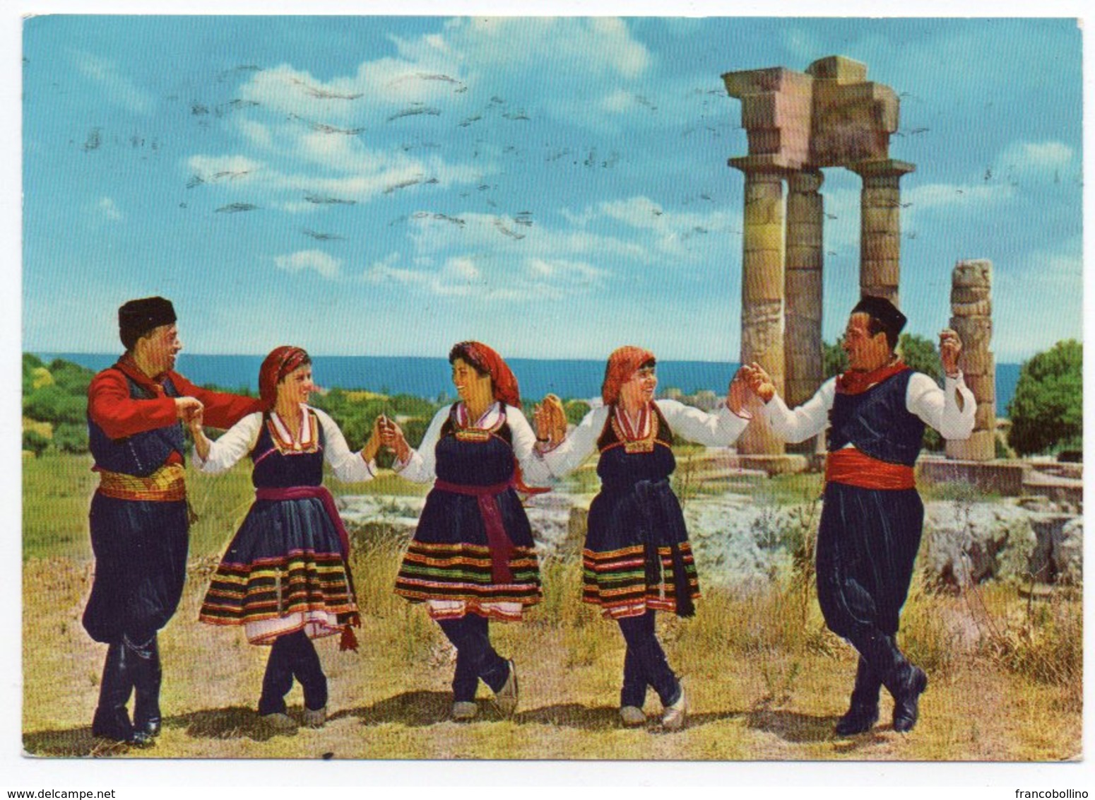 GREECE/GRECE - RODI/RHODES/RHODOS - DANCERS FROM EMBONA / COSTUMES / FOLKLORE - Grecia