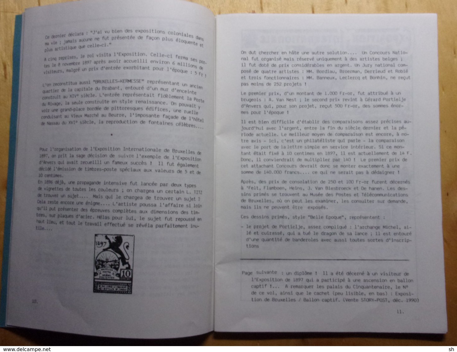 BANDELETTE CLUB - Périodique De La Famille Deneumostier - Phila Club Flémalle - Expo Bruxelles 1897 - Philatelie Und Postgeschichte