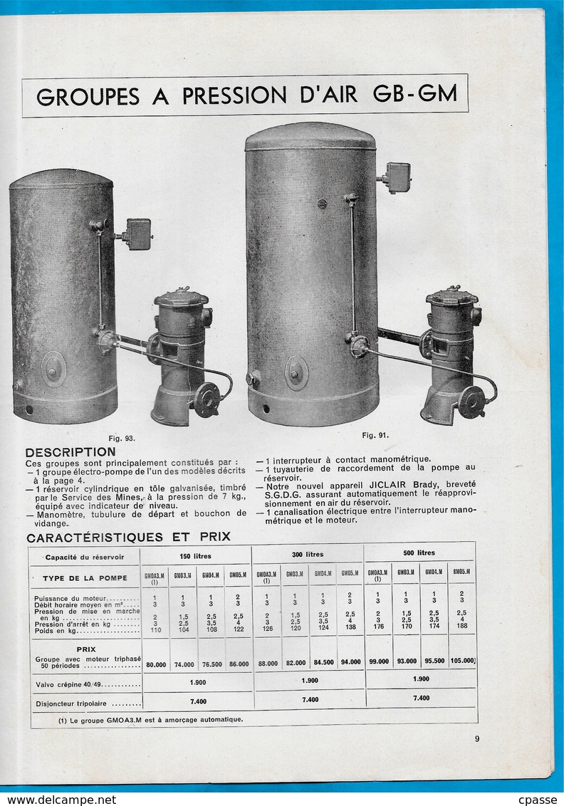 Document publicitaire extrait Catalogue "Les POMPES GUINARD, Domestiques et Agricoles" 92 St SAINT-CLOUD ** Agriculture