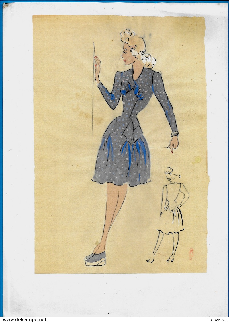 Illustration (imprimée)  MODE Des ANNEES 1940 - Matériel Et Accessoires