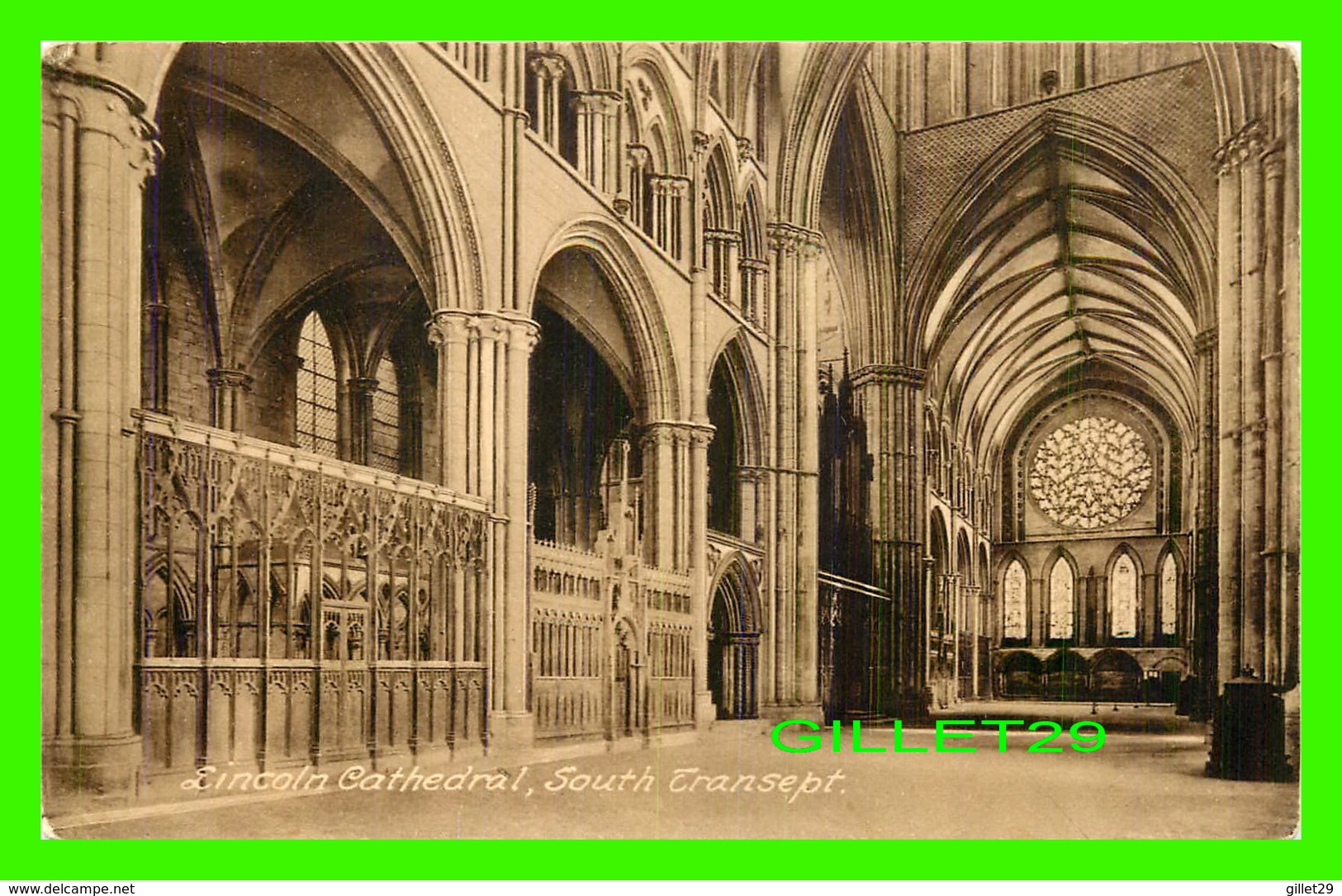 LINCOLN, UK - CATHEDRAL, SOUTH TRANSEPT - F. FRITH & CO LTD - - Lincoln