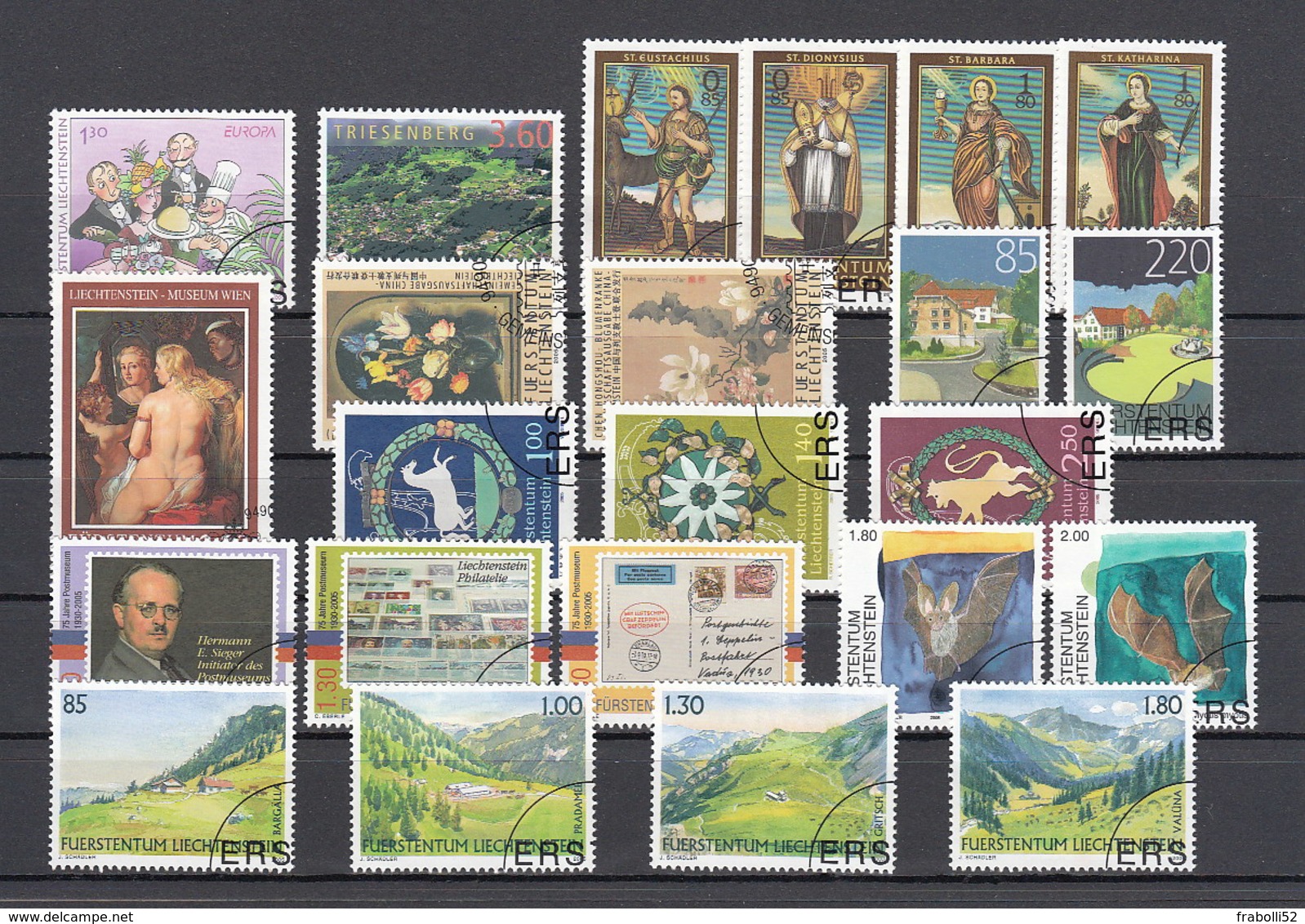 Liechtenstein Usati:  2005 Annata Completa Lusso - Annate Complete